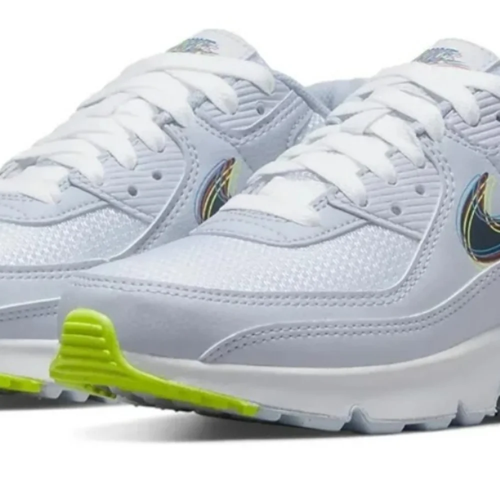 Nike Air Max 90 White/Blackened Blue-Volt (DV3480100) Women 8.5 New